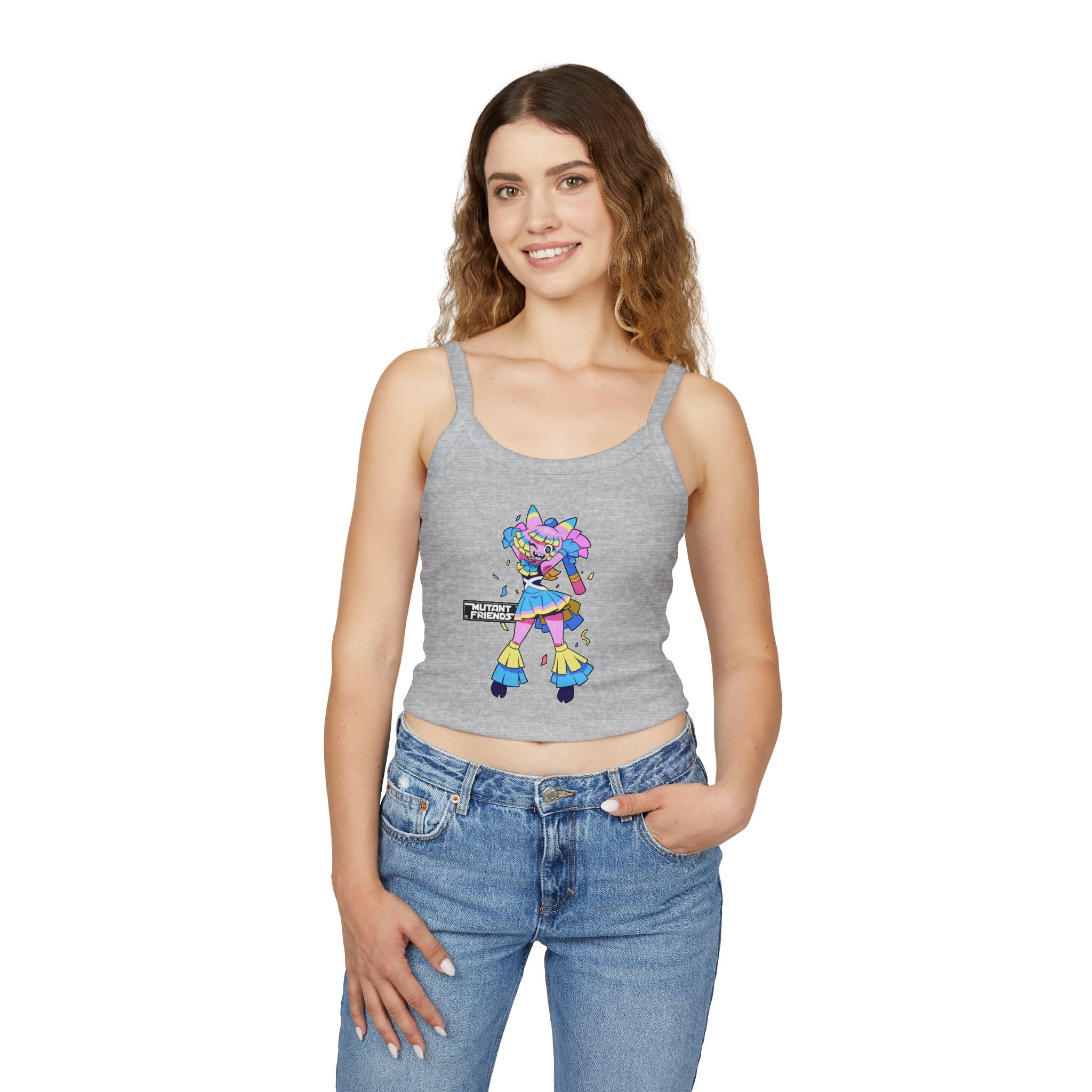 NelNal Mutant friends Spaghetti Strap Tank Top